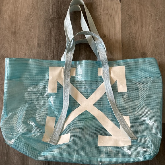 Off-White Canvas Arrows Commercial Tote - Picture 2 of 9
